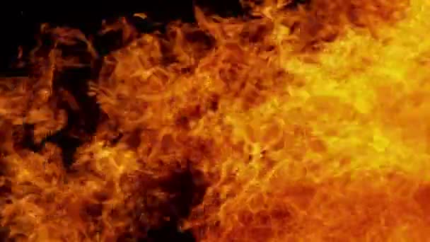 Super Slow Motion Shot Side Flame Explosion Prędkością 1000 Fps — Wideo stockowe