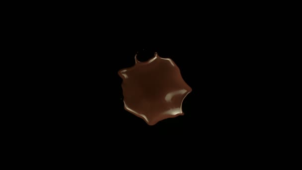 Super Slow Motion Shot Real Chocolate Splash Repülő Felé Kamera — Stock videók