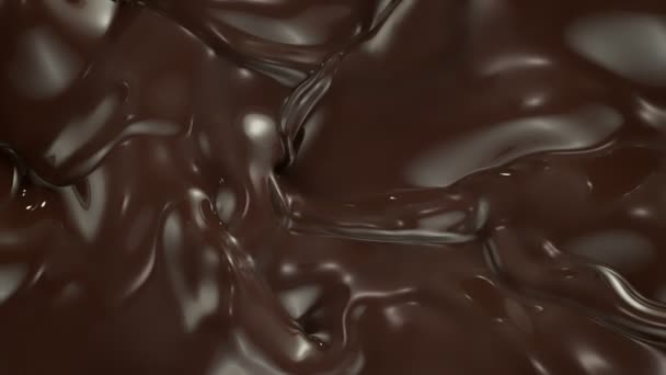 Super Slow Motion Skott Virvlande Smält Choklad 1000 Fps Inspelning — Stockvideo