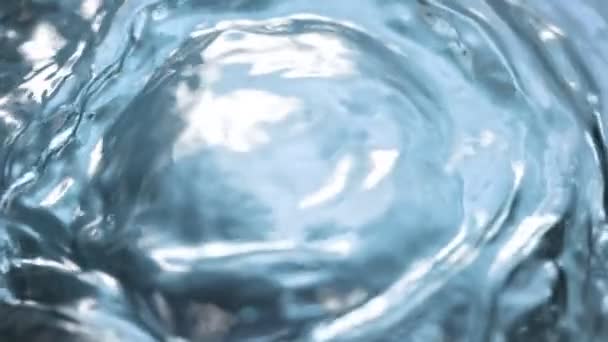 Super Slow Motion Shot Waving Light Blue Water Surface 1000 — Stock videók