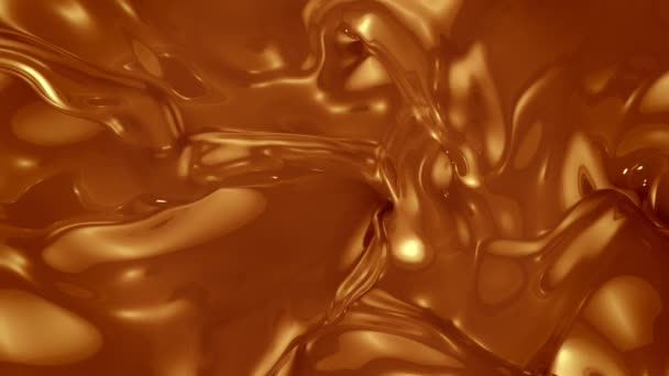 Super Slow Motion Shot Swirling Fresh Caramel 1000Fps Girato Con — Video Stock