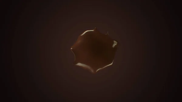 Süper Yavaş Çekim Gerçek Çikolata Sıçrayan Uçan Kameralar 1000fps 'de, Siyahta İzole Edildi. Yüksek Hız Sinema Kamerası, 4k.