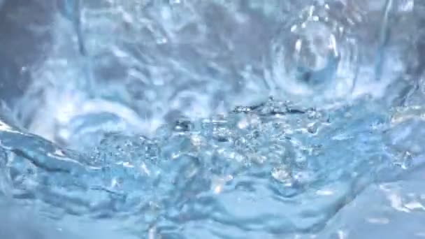 Super Slow Motion Makro Shot Pouring Splashing Water Prędkością 1000 — Wideo stockowe