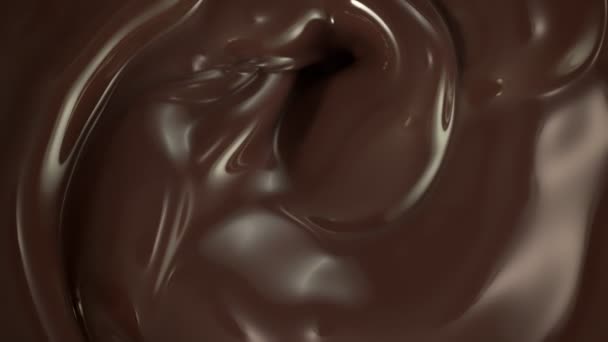 Super Slow Motion Shot Chocolat Fondu Tourbillonnant 1000Ips Filmé Avec — Video