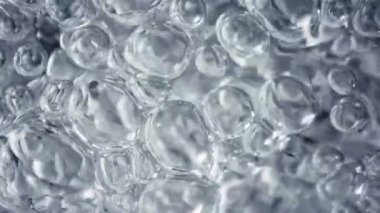 Süper Yavaş Çekim Makro Çekim Çeşitli Kabarcık Arkaplanı, 1000fps. Yüksek hızlı sinema kamerasıyla çekildi, 4K.