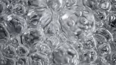 Süper Yavaş Çekim Makro Çekim Çeşitli Kabarcık Arkaplanı, 1000fps. Yüksek hızlı sinema kamerasıyla çekildi, 4K.