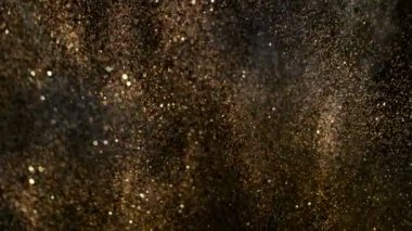 Festivalin Altın Parıldayan Arkaplanı 'nın Süper Yavaş Çekimi, 1000fps' te. 4K Çözünürlükte Yüksek Hız Sinema Kamerası ile Çekim.