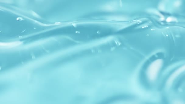 Super Slow Motion Shot Swirling Light Blue Gel Liquid 1000Fps — Vídeo de stock