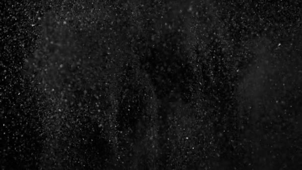Super Ralenti Prise Vue Fond Abstrait Charbon Scintillant 1000Fps Filmé — Video