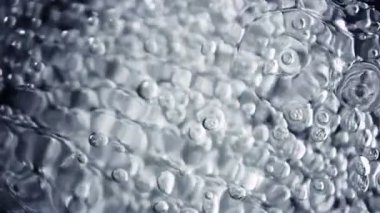 Süper Yavaş Çekim Makro Çekim Çeşitli Kabarcık Arkaplanı, 1000fps. Yüksek hızlı sinema kamerasıyla çekildi, 4K.