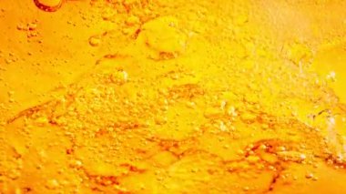 Baloncuklu Limonata Soyutlama Arkaplanı 'nın Süper Yavaş Hareket Detaylı Çekimi. Yüksek Hız Sinema Kamerası, 4K.