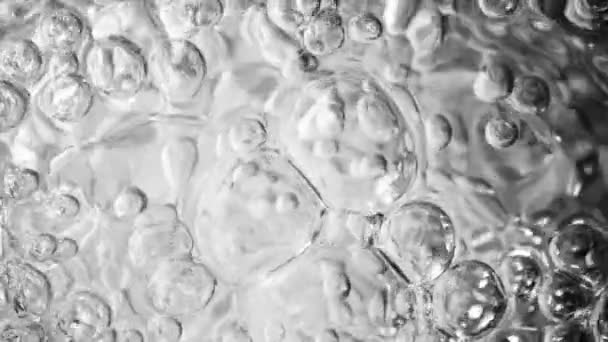 Super Pomalý Pohyb Makro Záběr Různých Bublin Pozadí Při 1000Fps — Stock video