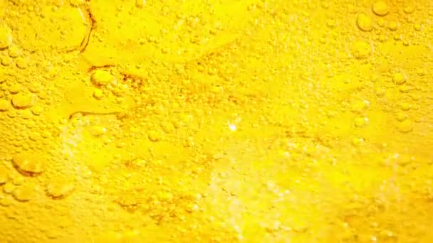 Super Slow Motion Detail Shot Von Bubbling Limonade Abstrakten Hintergrund — Stockvideo