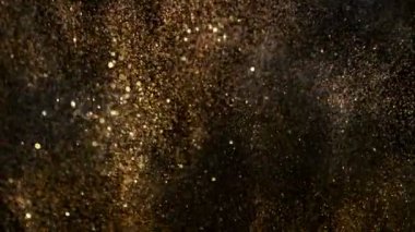 Festivalin Altın Parıldayan Arkaplanı 'nın Süper Yavaş Çekimi, 1000fps' te. 4K Çözünürlükte Yüksek Hız Sinema Kamerası ile Çekim.