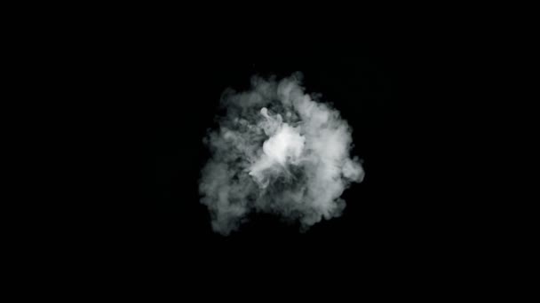 Super Slow Motion Shot Smoke Explosion Camera Isolado Preto 1000Fps — Vídeo de Stock