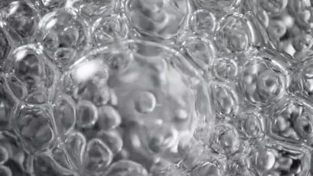 Super Pomalý Pohyb Makro Záběr Různých Bublin Pozadí Při 1000Fps — Stock video