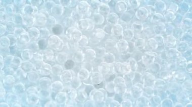 Şeffaf Topları 1000 fps 'te Düşürme Süper Yavaş Çekimi. 4K 'da Yüksek Hız Sinema Kamerası ile çekildi..