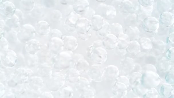 Super Slow Motion Shot Bumping Transparent Balls 1000Fps Filmado Con — Vídeo de stock