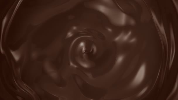 Super Slow Motion Shot Von Wirbelnder Geschmolzener Schokolade Bei 1000Fps — Stockvideo