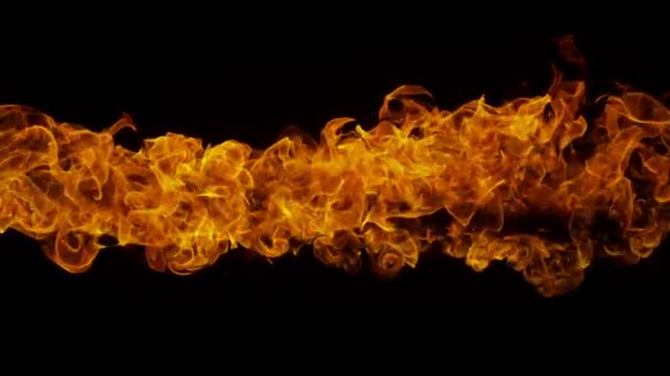 Super Slow Motion Shot Real Flame Massive Background 1000Fps Съемки — стоковое видео
