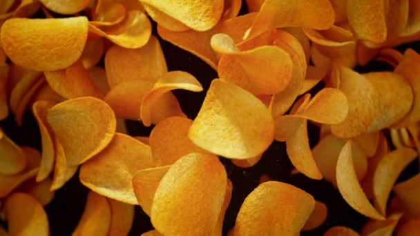 Super Slow Motion Shot Patatas Fritas Premium Con Condimento 1000Fps — Vídeos de Stock