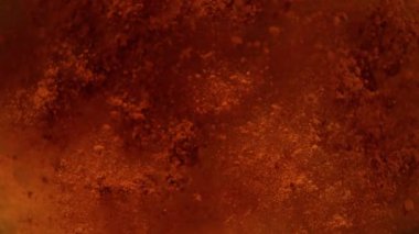 Süper Yavaş Çekim Kırmızı Biber Baharat Patlaması 'nın 1000fps' te. Yüksek Hız Sinema Kamerası, 4K.