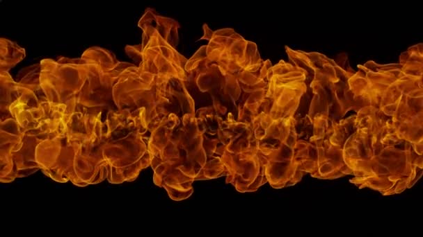 Super Slow Motion Shot Real Flame Massive Background 1000Fps Съемки — стоковое видео