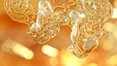 Su Arkaplanına 1000 fp 'de Süper Yavaş Yağ Çekimi. Yüksek Hız Sinema Kamerası, 4K.