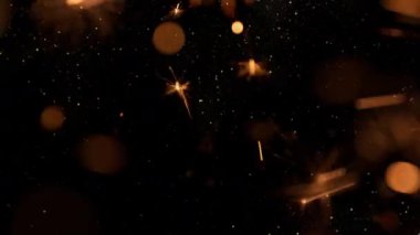 Altın Pırıltı Festivalinin Süper Yavaş Çekimi, 1000fps 'de. Yüksek Hız Sinema Kamerası, 4K.