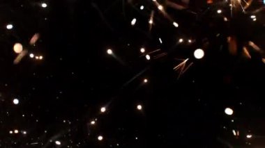 Altın Pırıltı Festivalinin Süper Yavaş Çekimi, 1000fps 'de. Yüksek Hız Sinema Kamerası, 4K.