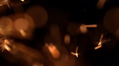 Altın Pırıltı Festivalinin Süper Yavaş Çekimi, 1000fps 'de. Yüksek Hız Sinema Kamerası, 4K.