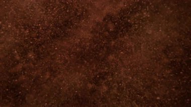 Süper Yavaş Çekim Kakao Tozu Patlaması Kara Arkaplan 'da izole edildi. Yüksek Hız Sinema Kamerası, 4K.
