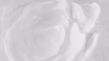 Süper Yavaş Hareketli Dalgalanan Taze Süt Sıvısı Çekimi 300 fite ayarlandı. Yüksek Hız Sinema Kamerası, 4K.