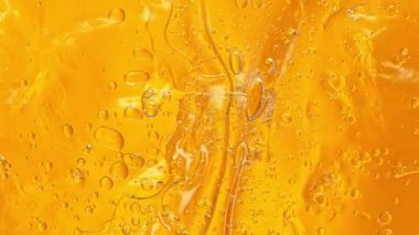 Suda Dalgalanan Yağ Çekiminin Süper Yavaş Çekimi. Yüksek Hız Sinema Kamerası, 4K.