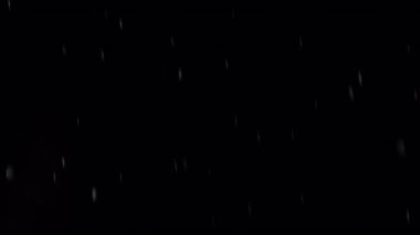 Super Slow Motion Real Rain Drops Kara Arkaplana Düşüyor, 1000fps Overlay Video. Yüksek Hız Sinema Kamerası, 4k.