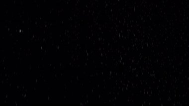 Super Slow Motion Real Rain Drops Kara Arkaplana Düşüyor, 1000fps Overlay Video. Yüksek Hız Sinema Kamerası, 4k.
