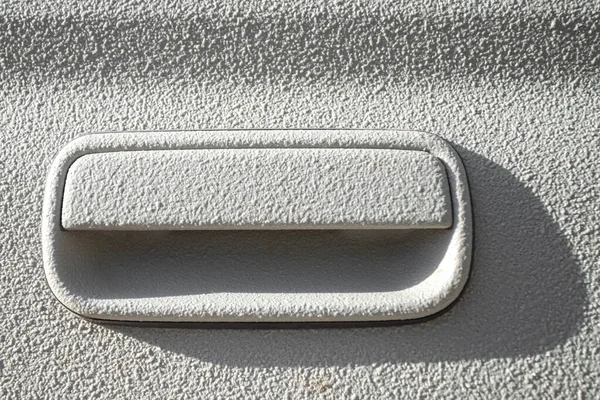 Λαβή Πόρτας Αυτοκινήτου Επικαλυμμένη Την Υψηλότερη Αντοχή Πολυμερές Χρώμα Δύο — Φωτογραφία Αρχείου