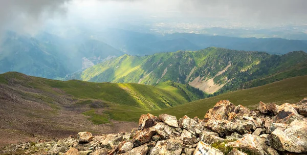 Montagnes Trans Ili Alatau Paysage Montagneux Asie Centrale Environ 3000 — Photo