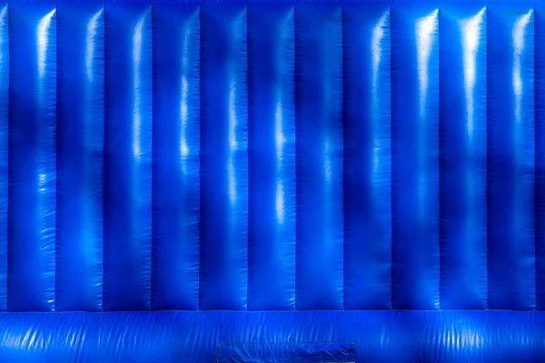 Textura Fondo Inflable Azul Del Trampolín — Foto de Stock