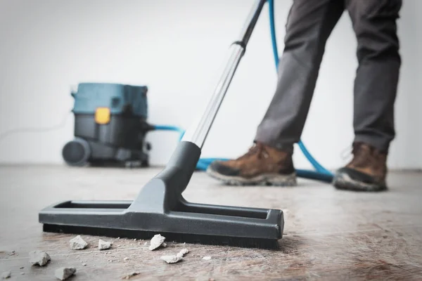 Professional Construction Cleaning Service Powerful Vacuum Cleaner — Stock Photo, Image