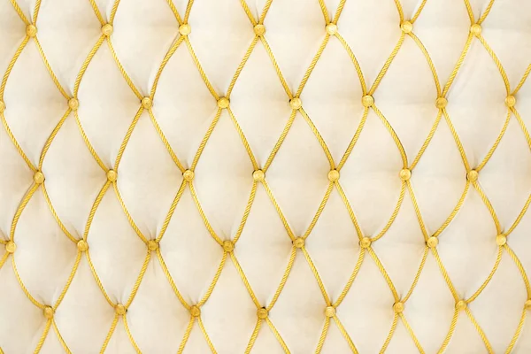 Klassieke Bekleding Witte Gouden Kleuren Textuur — Stockfoto