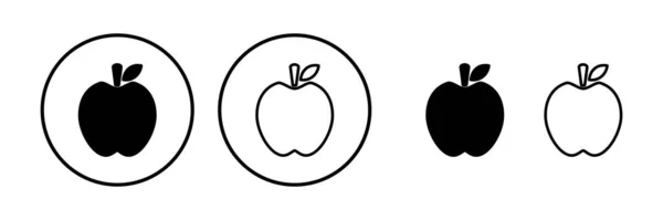 Διανυσματική Εικόνα Apple Σύμβολο Μήλου — Διανυσματικό Αρχείο