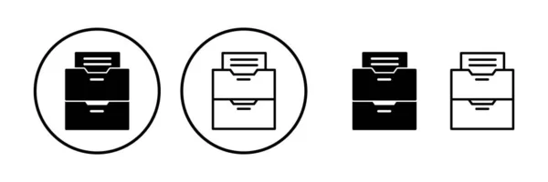 存档图标向量 存档存储图标向量 文件夹图标 — 图库矢量图片