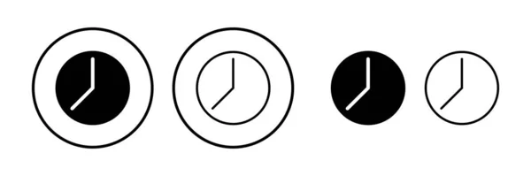 Icono Del Reloj Icono Tiempo Vector Icono Del Reloj Estilo — Archivo Imágenes Vectoriales
