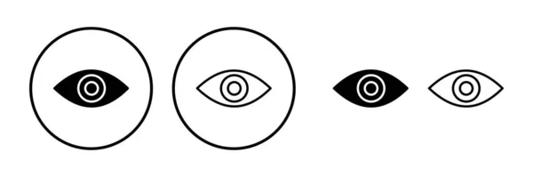 Значок Глаза Иконка Взгляд Видение Значок Вектора Глаза — стоковый вектор