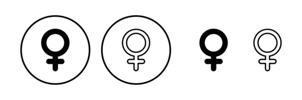 Vektor Ženské Ikony Ikona Toalety Znamení Toaletě Pohlaví — Stockový vektor
