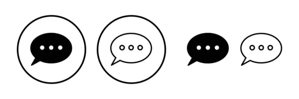 Chat Symbol Vektor Chat Icon Trendigen Flachen Stil Isoliert Sprachblase — Stockvektor