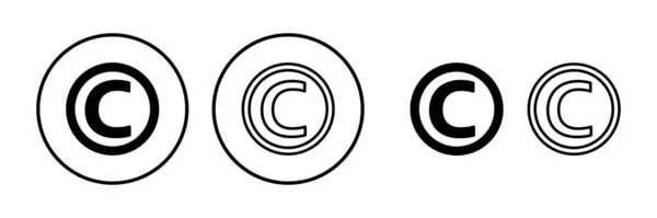 Vettore Icona Del Copyright Simbolo Del Copyright — Vettoriale Stock