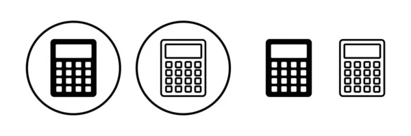 Calculadora Vector Icono Icono Matemáticas Finanzas Signo — Archivo Imágenes Vectoriales