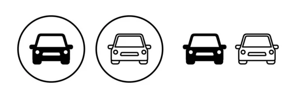 Εικονίδιο Αυτοκινήτου Πινακίδα Αυτοκινήτου Σεντάν — Διανυσματικό Αρχείο